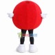 Red Warning Ball In Parking Lot Mascot Costume