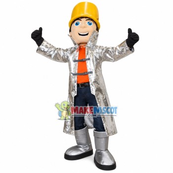 Neurotic Crazy Magician Mascot Costume Neurotic Crazy Magician Mascot Costume