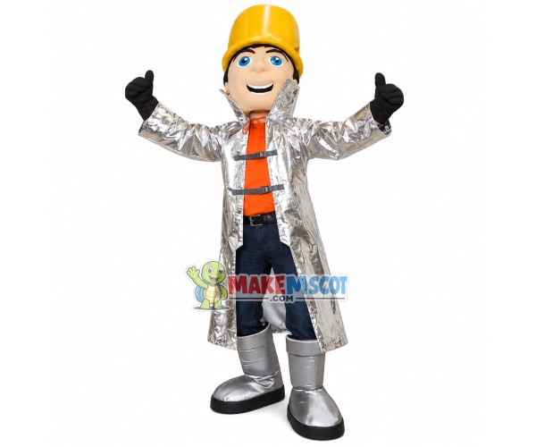 Neurotic Crazy Magician Mascot Costume Neurotic Crazy Magician Mascot Costume