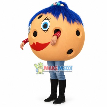 Clownish Cartoon Sexy Bowling Ball Mascot Costume Clownish Cartoon Sexy Bowling Ball Mascot Costume