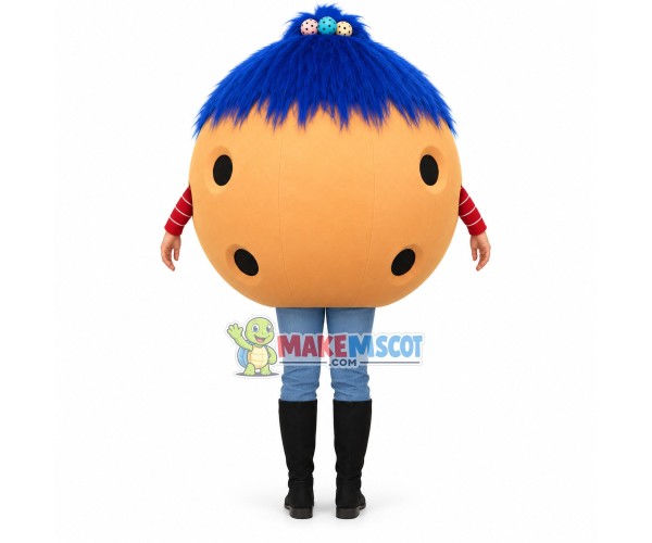 Clownish Cartoon Sexy Bowling Ball Mascot Costume Clownish Cartoon Sexy Bowling Ball Mascot Costume