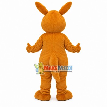 Cozy Kangaroo Walking Upright Mascot Costume Cozy Kangaroo Walking Upright Mascot Costume