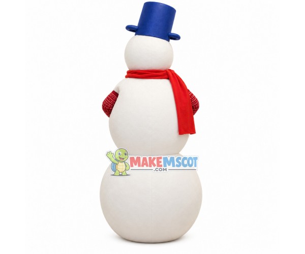 Stacked Cascading Snowman Mascot Costume Stacked Cascading Snowman Mascot Costume