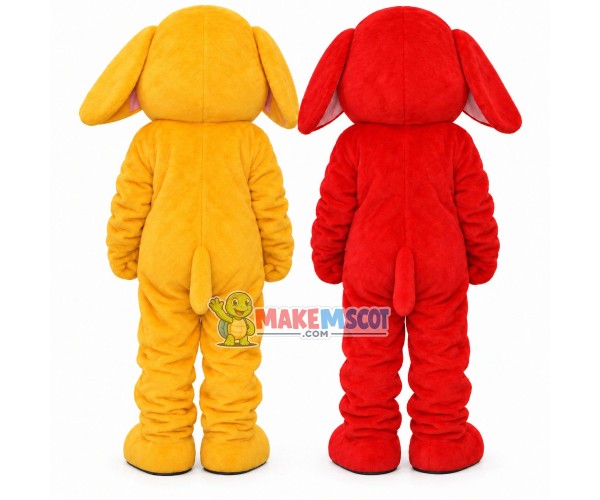 The Plush Elephant Playing Around Mascot Costume The Plush Elephant Playing Around Mascot Costume
