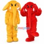 The Plush Elephant Playing Around Mascot Costume