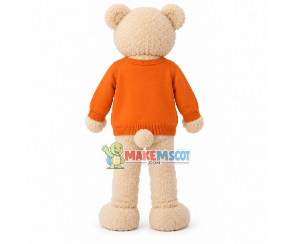 Beige Bear of Payment Company Mascot Costume Beige Bear of Payment Company Mascot Costume