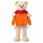 Beige Bear of Payment Company Mascot Costume