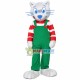 Vigorous Gray Boy Cat Mascot Costume Vigorous Gray Boy Cat Mascot Costume