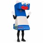 Funny Z-shaped Red Lips Doll Mascot Costume