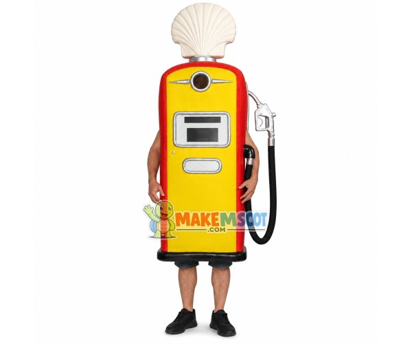 Shell Oil Gas Station Cartoon Mascot Costume Shell Oil Gas Station Cartoon Mascot Costume