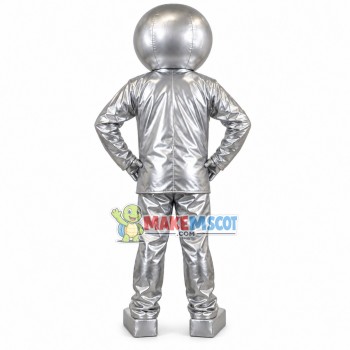 Scientific Silver Tin Foil Doll Mascot Costume Scientific Silver Tin Foil Doll Mascot Costume
