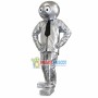 Scientific Silver Tin Foil Doll Mascot Costume