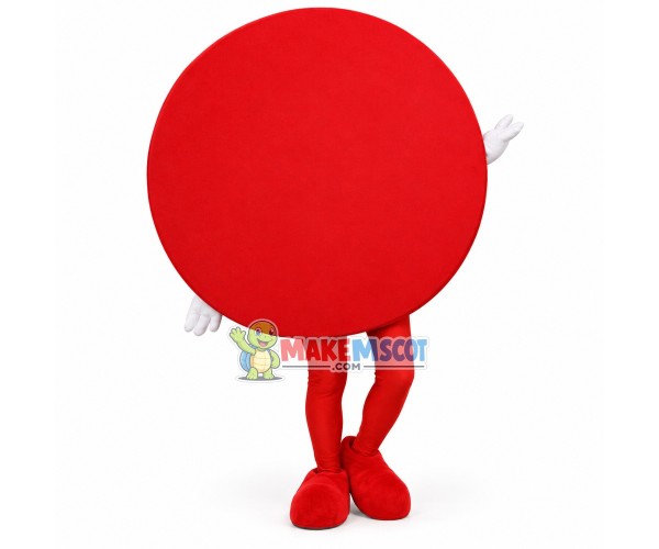 Eye-catching Red Restriction Sign Mascot Costume Eye-catching Red Restriction Sign Mascot Costume