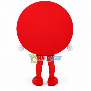 Eye-catching Red Restriction Sign Mascot Costume Eye-catching Red Restriction Sign Mascot Costume