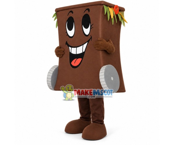 Compound Roller Trash Can Mascot Costume Compound Roller Trash Can Mascot Costume