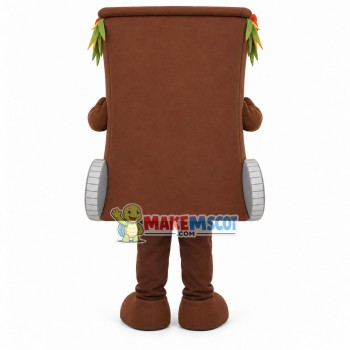 Compound Roller Trash Can Mascot Costume Compound Roller Trash Can Mascot Costume