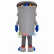 Full Tin Trash Bin Mascot Costume Full Tin Trash Bin Mascot Costume