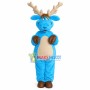 Joyful The Adult Blue Reindeer Mascot Costume