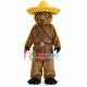 Veteran Gunner Brown Bear Mascot Costume Veteran Gunner Brown Bear Mascot Costume