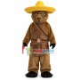 Veteran Gunner Brown Bear Mascot Costume