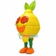 Cartoon Juicy Pear With Incision Mascot Costume Cartoon Juicy Pear With Incision Mascot Costume