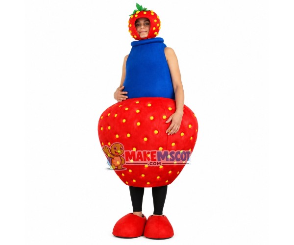 Strawberry-flavored Soothing Drink Mascot Costume Strawberry-flavored Soothing Drink Mascot Costume