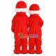 Red Walrus Couple In Love Mascot Costume Red Walrus Couple In Love Mascot Costume