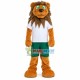 Nervous Sports Green-eyed Lion Mascot Costume Nervous Sports Green-eyed Lion Mascot Costume