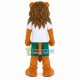 Nervous Sports Green-eyed Lion Mascot Costume Nervous Sports Green-eyed Lion Mascot Costume