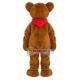 The Obedient Brown Bear With Big Nose Mascot Costume The Obedient Brown Bear With Big Nose Mascot Costume