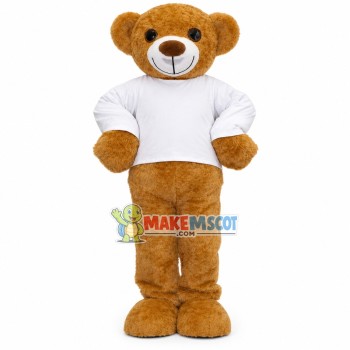 Energetic Brown Bear of Energy Company Mascot Costume