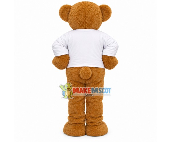 Energetic Brown Bear of Energy Company Mascot Costume Energetic Brown Bear of Energy Company Mascot Costume