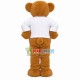 Energetic Brown Bear of Energy Company Mascot Costume Energetic Brown Bear of Energy Company Mascot Costume