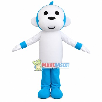 Lightweight The Little White Monkey Mascot Costume Lightweight The Little White Monkey Mascot Costume