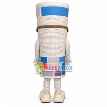 Typeset English Briefing Cartoon Mascot Costume Typeset English Briefing Cartoon Mascot Costume