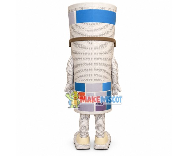Typeset English Briefing Cartoon Mascot Costume Typeset English Briefing Cartoon Mascot Costume