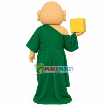 Buyer Green Robe Monk Mascot Costume Buyer Green Robe Monk Mascot Costume