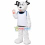 White Stray Dog of Pet House Mascot Costume