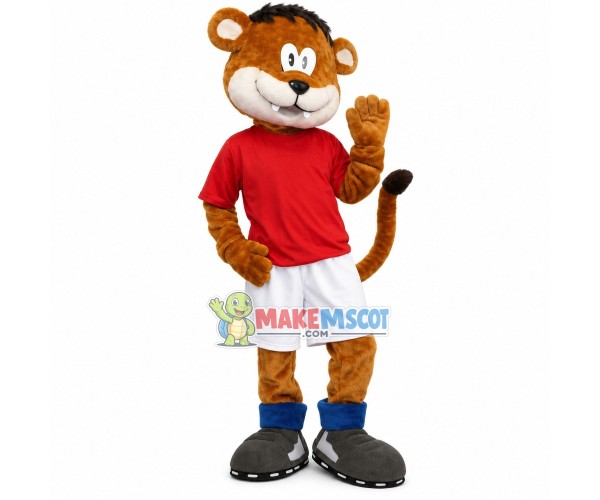 Swift Marathoner Lion Mascot Costume Swift Marathoner Lion Mascot Costume