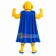 Yellow Superman of Design Studio Mascot Costume Yellow Superman of Design Studio Mascot Costume