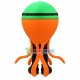 Swimming Octopus Wearing Cap Mascot Costume Swimming Octopus Wearing Cap Mascot Costume