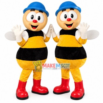 Work Partner Bee of Recycle Bin Mascot Costume Work Partner Bee of Recycle Bin Mascot Costume