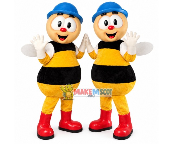 Work Partner Bee of Recycle Bin Mascot Costume Work Partner Bee of Recycle Bin Mascot Costume
