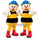 Work Partner Bee of Recycle Bin Mascot Costume Work Partner Bee of Recycle Bin Mascot Costume
