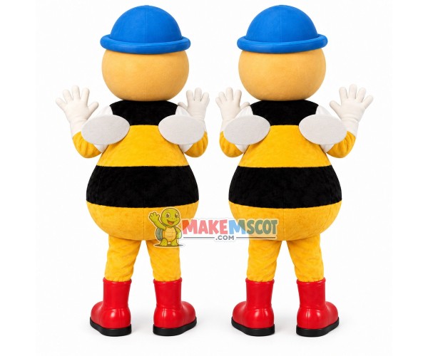Work Partner Bee of Recycle Bin Mascot Costume Work Partner Bee of Recycle Bin Mascot Costume