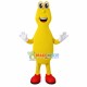 Pleased The Slim Yellow Snail Mascot Costume Pleased The Slim Yellow Snail Mascot Costume