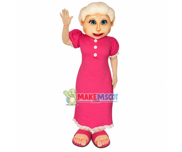 Elderly Couple With Limited Mobility Mascot Costume Elderly Couple With Limited Mobility Mascot Costume