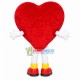 Embellished Plush Heart-shaped Doll Mascot Costume Embellished Plush Heart-shaped Doll Mascot Costume