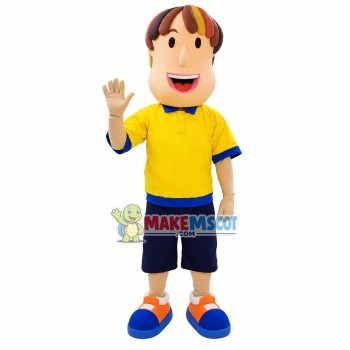 Art Clay Juvenile Doll Mascot Costume Art Clay Juvenile Doll Mascot Costume