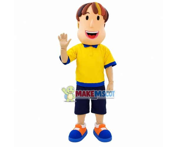 Art Clay Juvenile Doll Mascot Costume Art Clay Juvenile Doll Mascot Costume